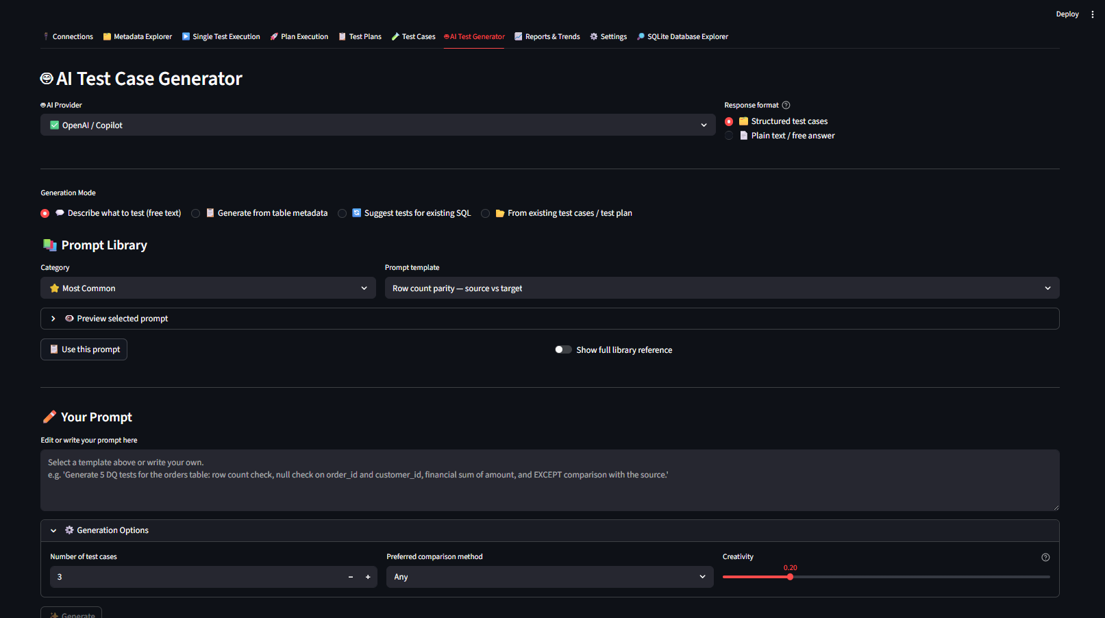 AI Test Case Generator